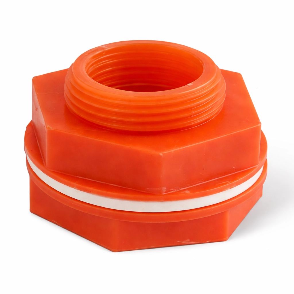 Klemmverbindung aus HDPE in 1/2 Zoll oder 3/4 Zoll, lebensmittelecht, zur Installation von Ausläufen oder Gärglocken, 2 Stück