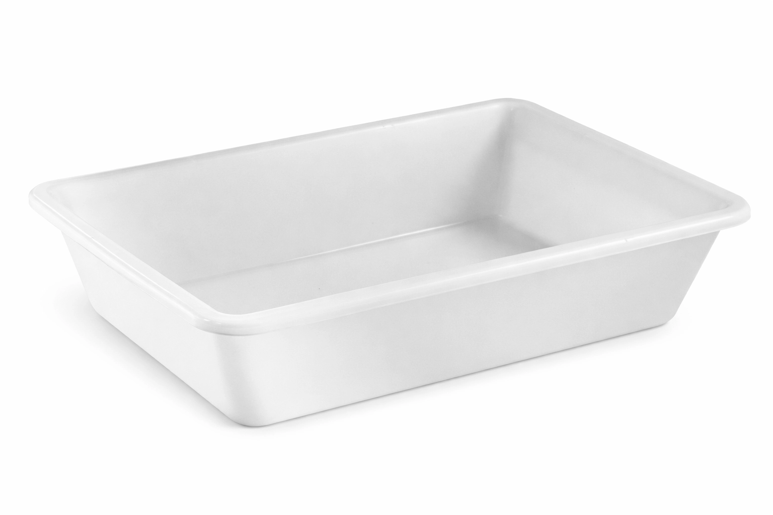 Rechteckiger Kasten mit schrägen Wänden aus HDPE, 12 l, lebensmittelecht, stapelbar