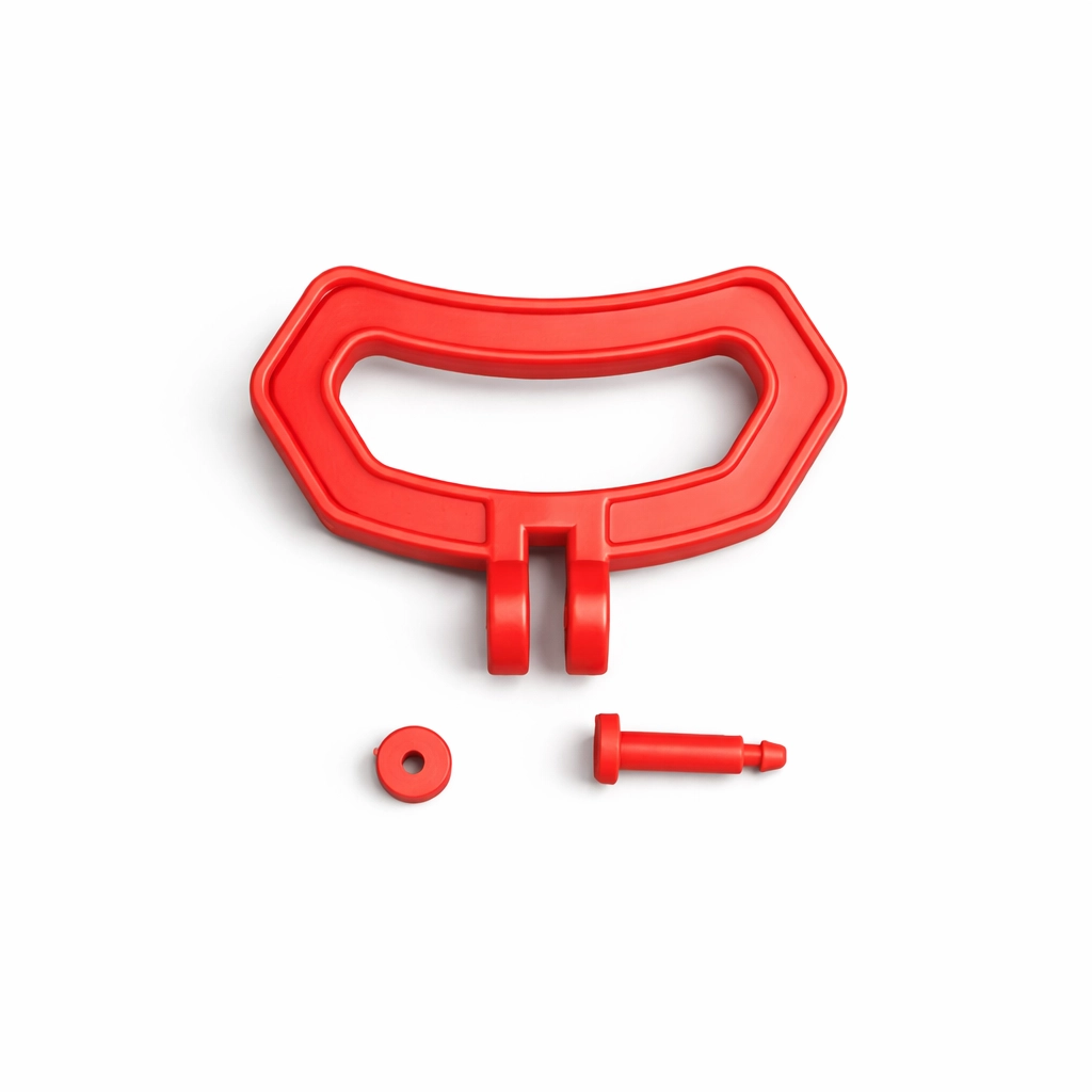 Roter Griff aus Polypropylen für KF Getränkefass, lebensmittelecht, −20 bis +80 °C, 1 Stück