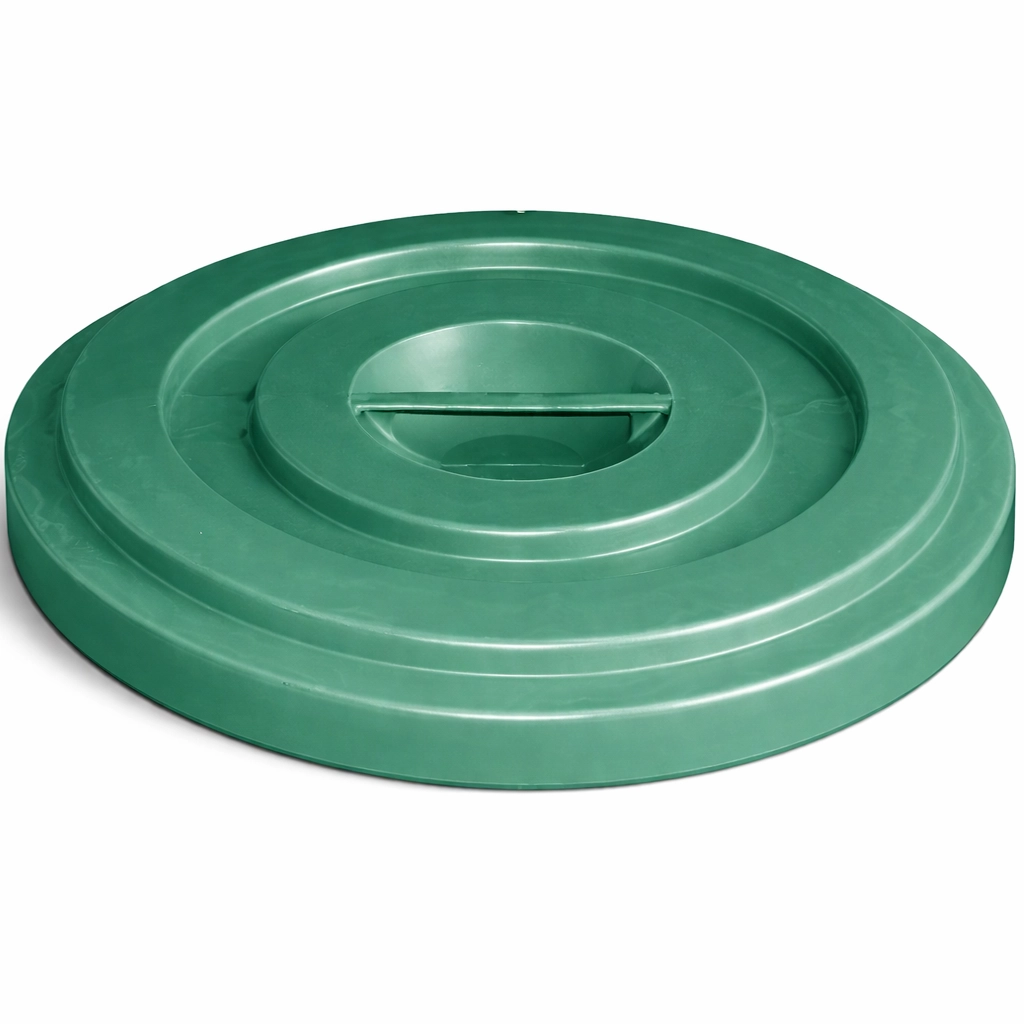 Deckel aus Polyethylen für grüne Tonnen 35–100 l, temperaturbeständig −30 bis +80 °C, recycelbar