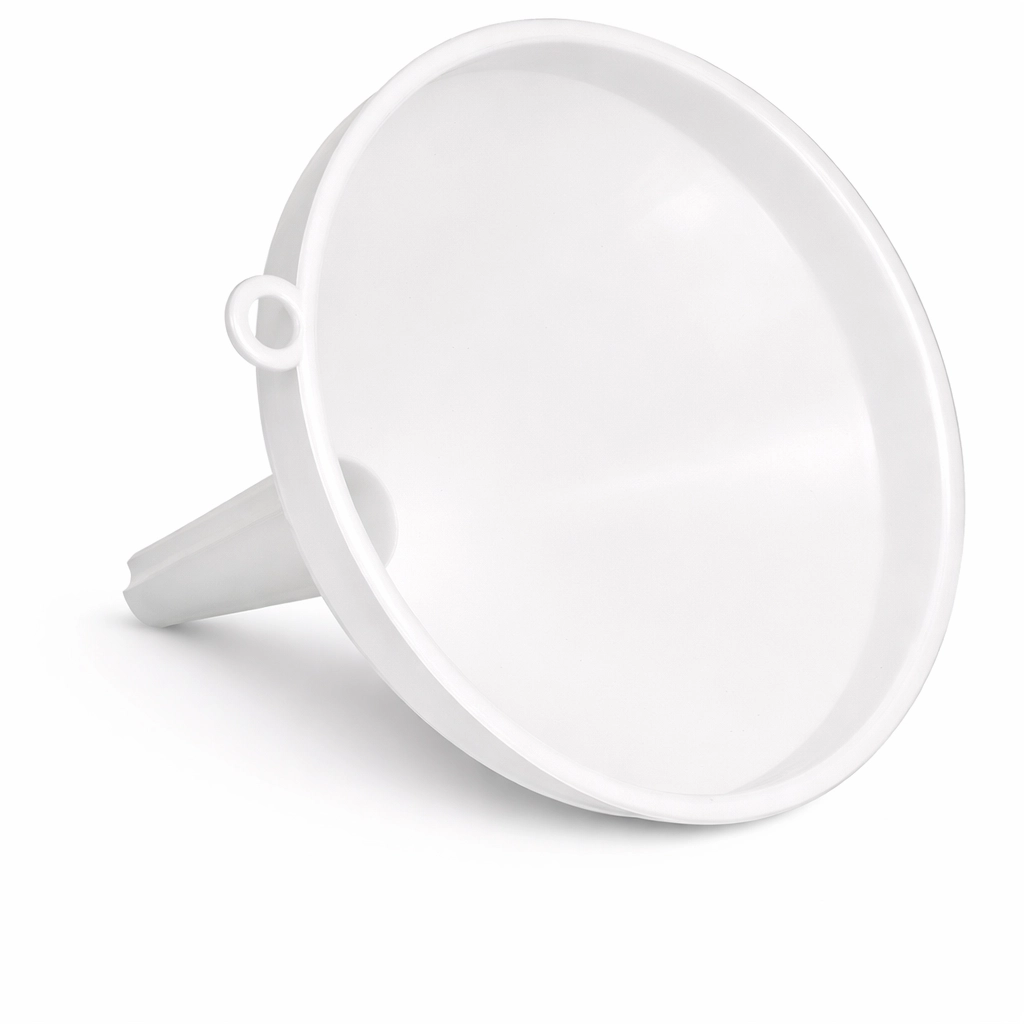 Lebensmittelechter Trichter aus Kunststoff für Flüssigkeiten und Schüttgut, temperaturbeständig