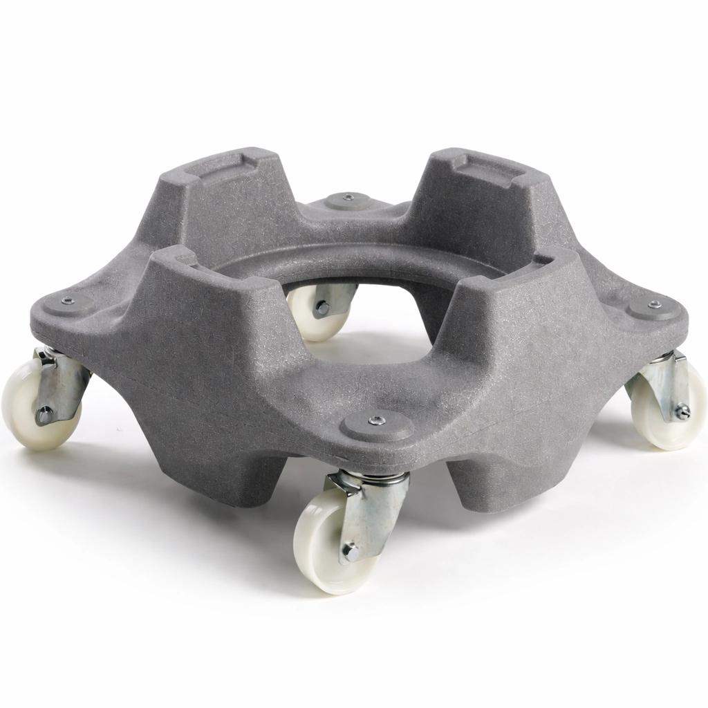 Rolluntersatz aus Polypropylen für Tonnen mit Griffen 75–100 l, stabile Transporthilfe